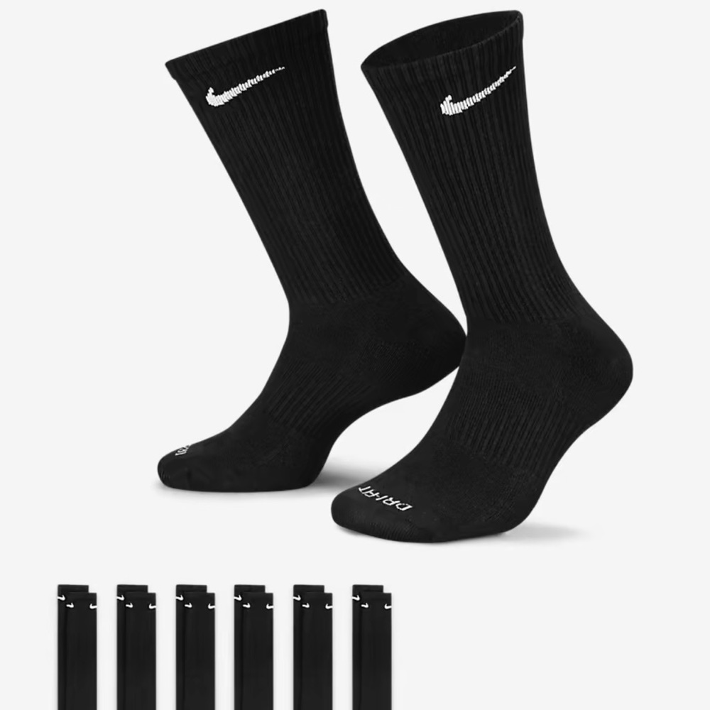 Nike Training Crew Socks (6 Pairs)
Nike Everyday Cushioned - Picture 1 of 9